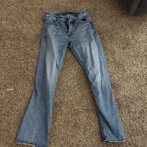 Silver Zac Jeans Men's Boot Cut Blue Denim